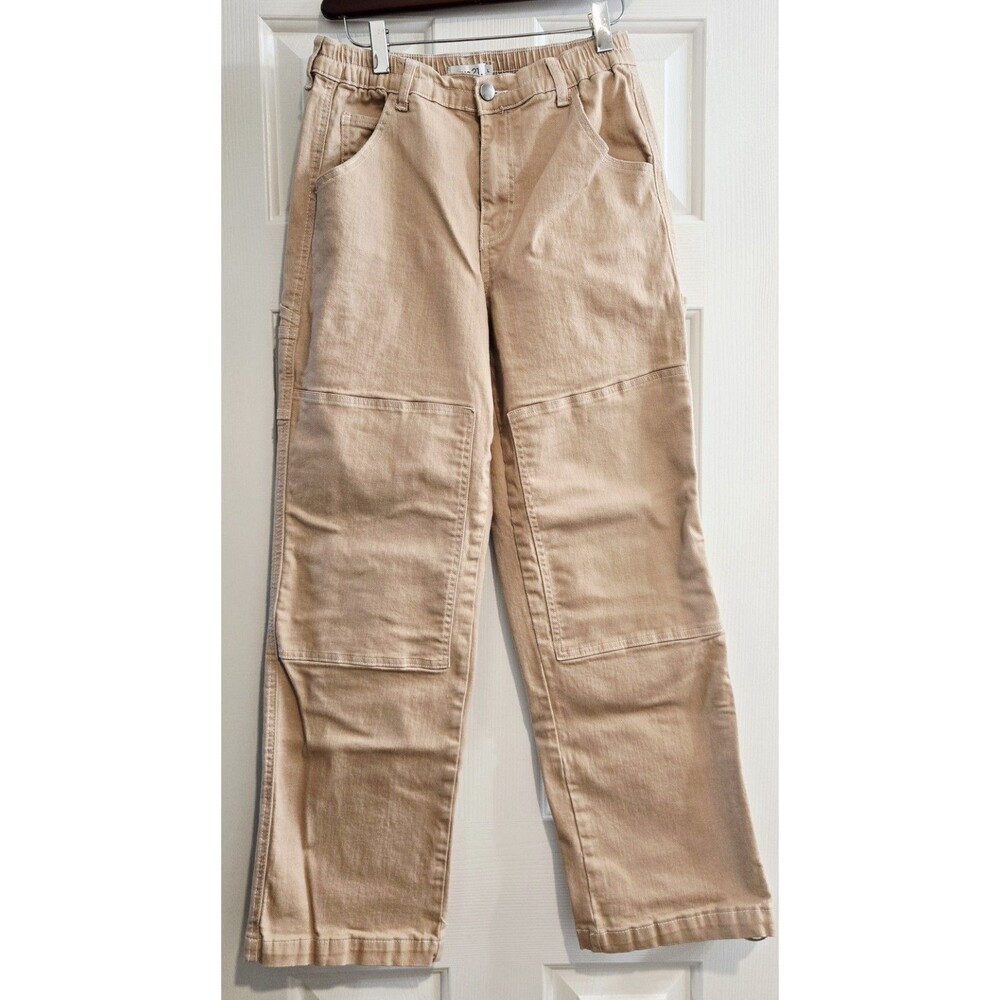 rue21 Tan Cargo Pants Large L Utility Carpenter Double Knee Gorpcore Workwear